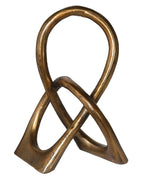 Antique Gold Loop Sculpture