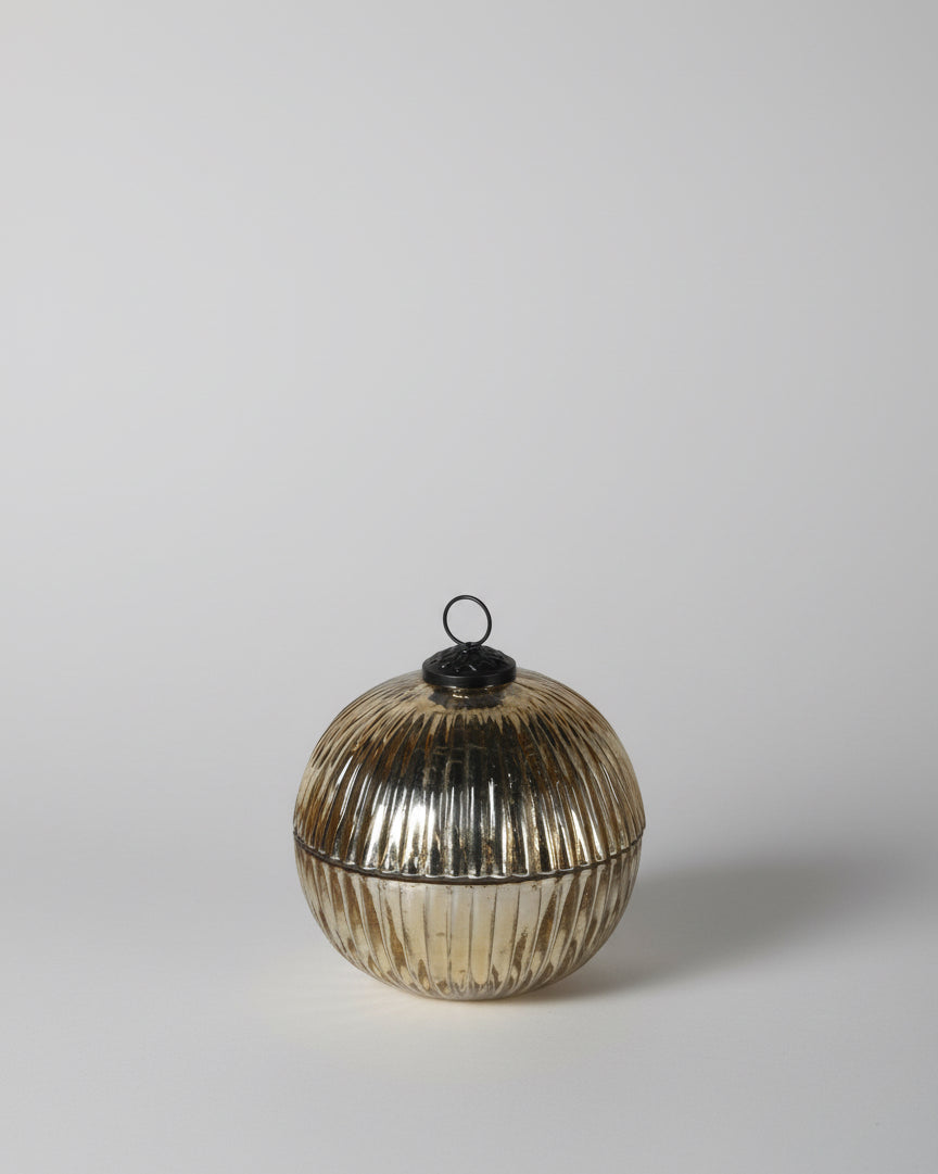 Balsham and Cedar Gold Candle Pot