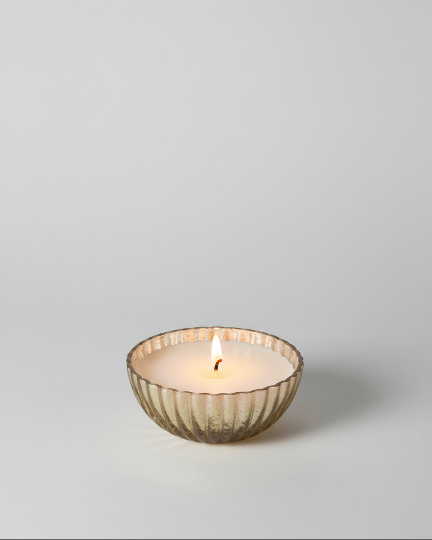 Balsham and Cedar Gold Candle Pot