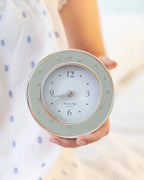 Shadow Ostrich Silver Alarm Clock