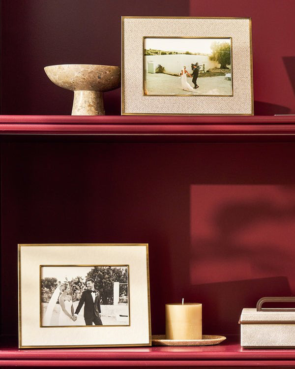 5x7 Cream Velvet Frame