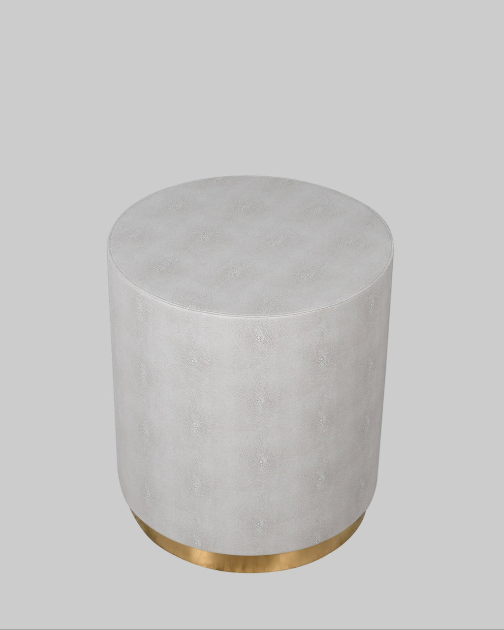 Maxim Ivory Faux Shagreen Side Table