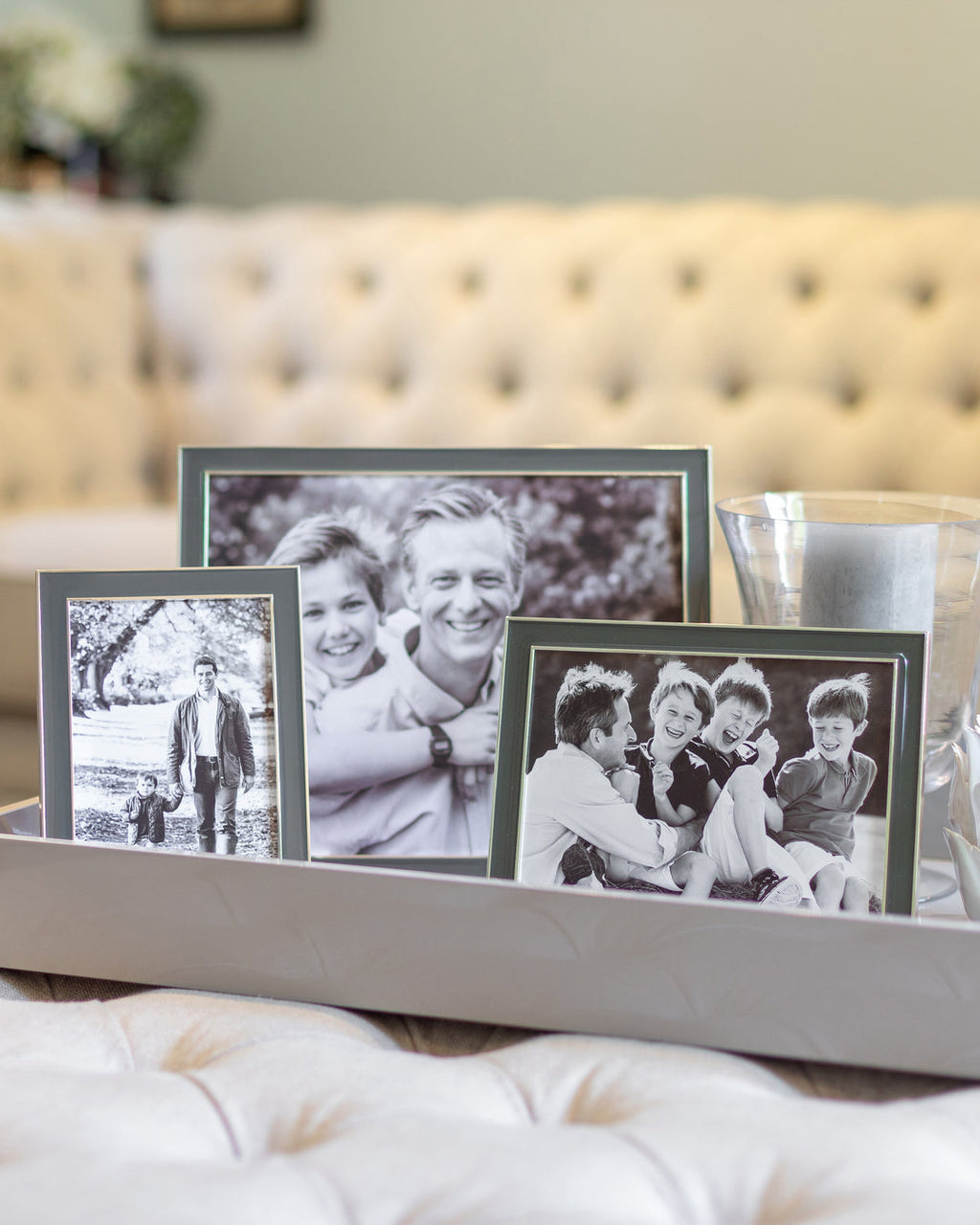 Enamel & Silver Frame