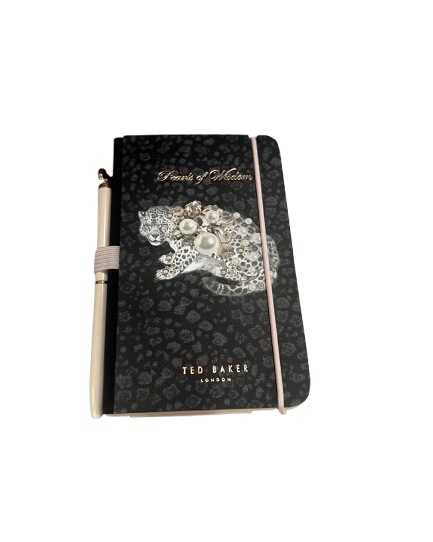 Mini Ted Baker Leopard Notebook & Pen