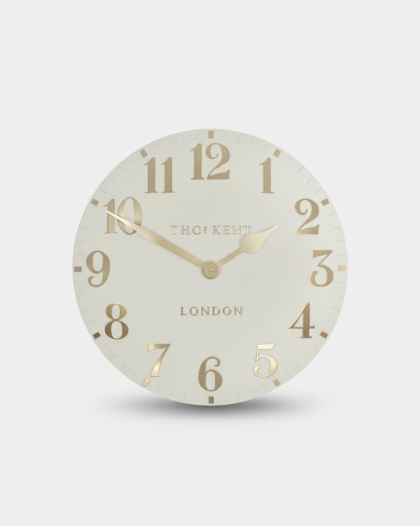 Arabic Small Wall Clock In Oatmeal