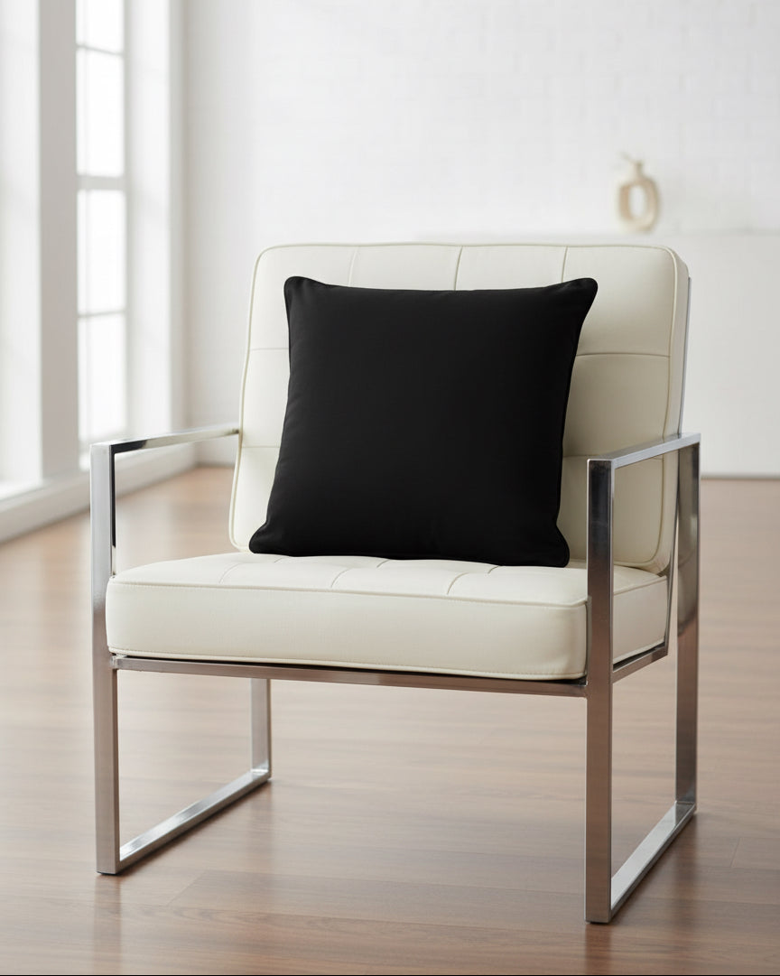 Erin Cushion Plain Black