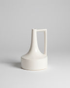 White Jug Vase Square Handle