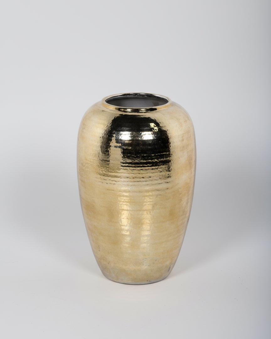 Gold ceramic Vase