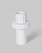 Ceramic Ribbed Vase