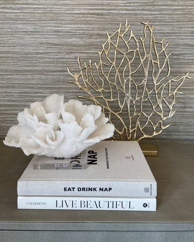 Small Faux Coral On Base Ornament