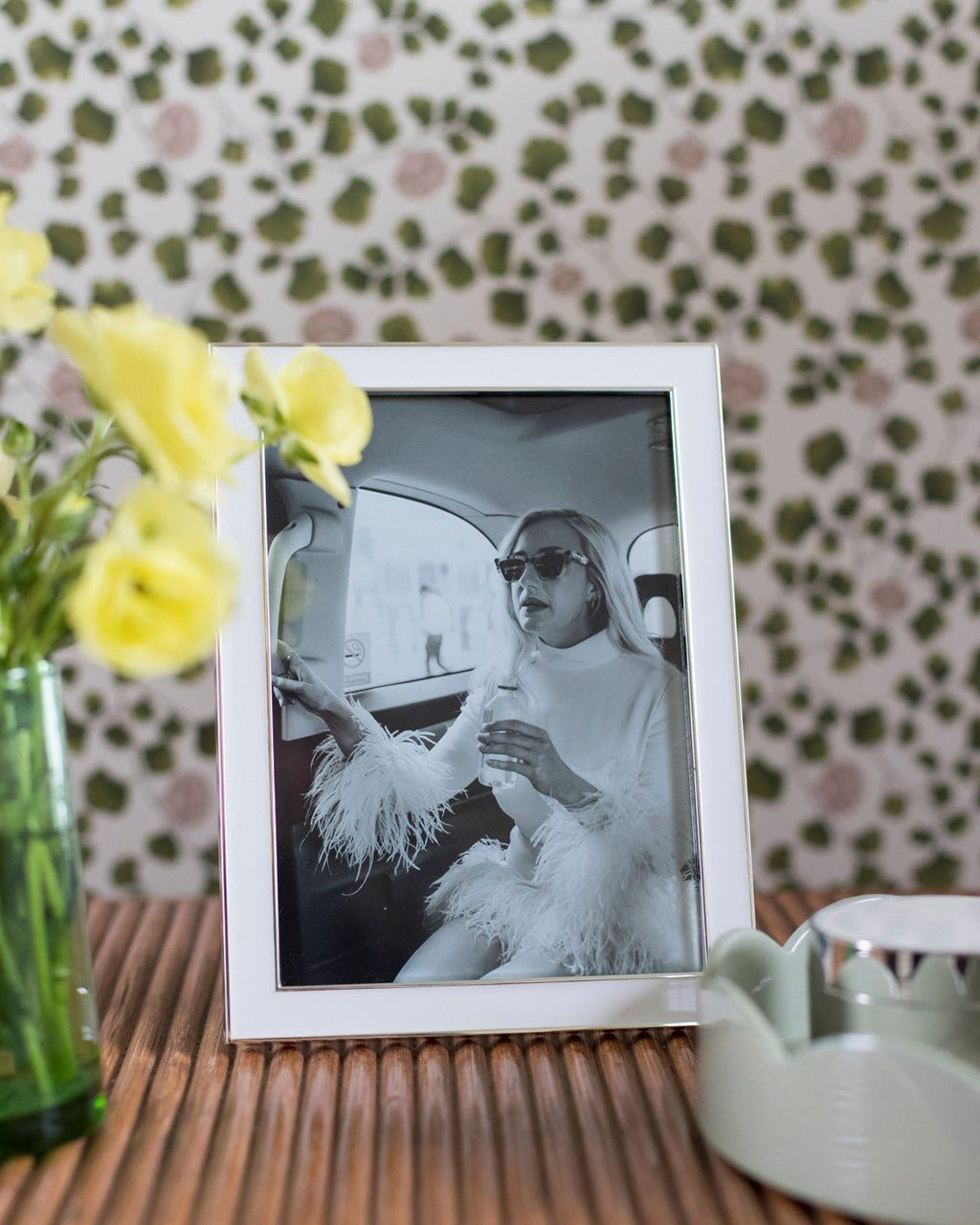 Enamel & Silver Frame